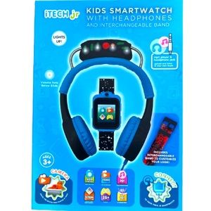 ITech Jr. kids Smartwatch with headphones and interchangeable band ( Brand New)